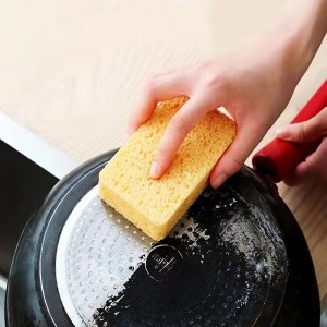 Microfiber sponge kitchen cleaning natural cleaning sisal loofah kitchen scrub cellulose sponge